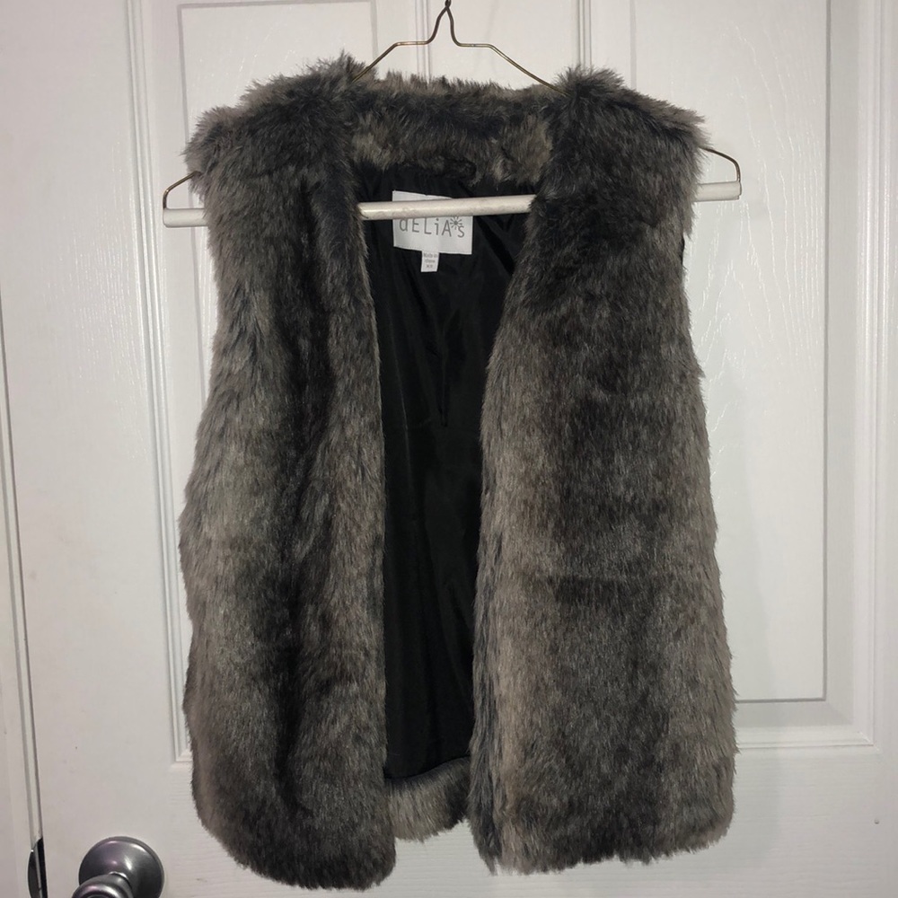 Faux fur vest